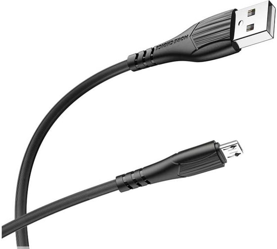 Дата-кабель More Choice USB 2.4A для micro USB TPE 1м K22m Black 1