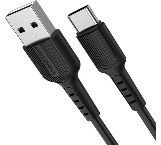 Дата-кабель More Choice USB 2.0A для Type-C TPE 1м K26a Black 1