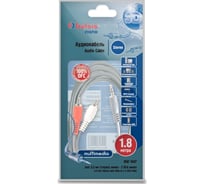 Кабель Jack 3.5mm Stereo вилка-2RCA вилка 1.8м Belsis BW1447