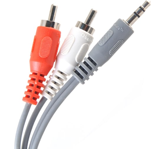 Кабель Jack 3.5mm Stereo вилка-2RCA вилка 1.8м Belsis BW1447