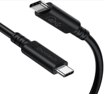 Кабель Choetech USB C 4,0 PD 100 Вт, 8К, 40 Гбит/с, 0,8 м XCC-1028 XCC-1028-BK