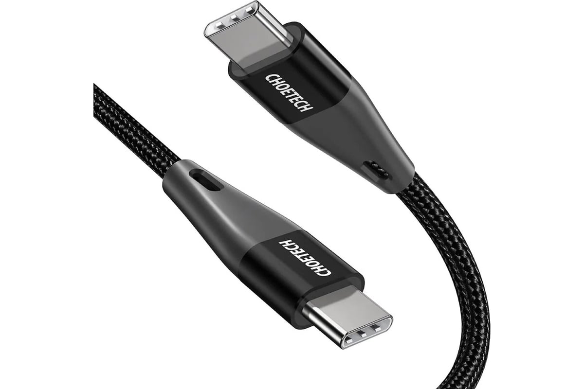 Кабель Choetech USB C PD 60 Вт, цвет черный, 1,2 м XCC1003 XCC1003BK