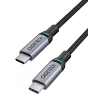 Кабель для передачи данных и зарядки Choetech USB Type C, PD 100 Вт, нейлоновая оплетка, 1.8 м XCC-1002-GY-V1