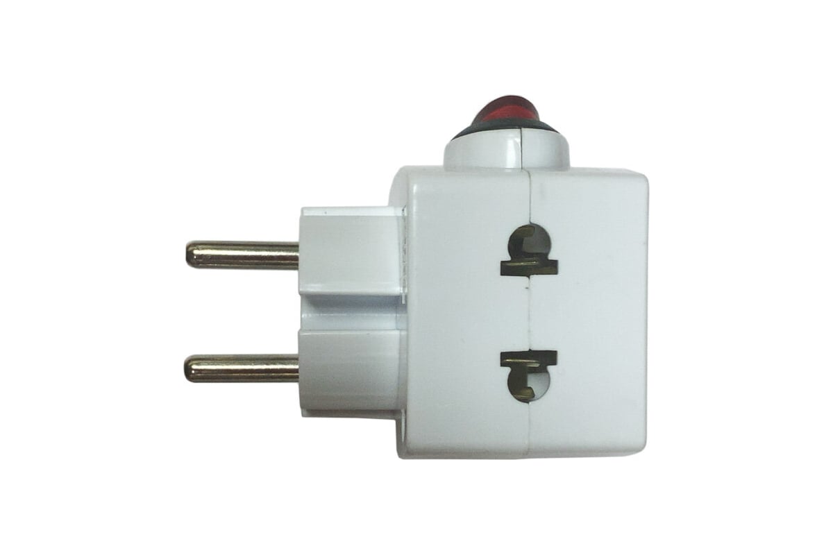 Адаптер-переходник для сетевых розеток Beroma с выключателем 16a (цвет ...