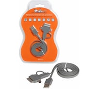 Зарядный универсальный дата кабель 4в1 miniUSB/microUSB/для IPhone 4/5/6 Airline ACH-4-13