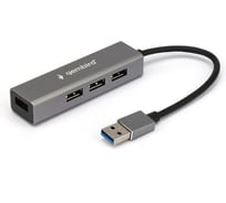 Концентратор usb 3.0 Gembird 4 порта, кабель 17см, белый, UHB-C464