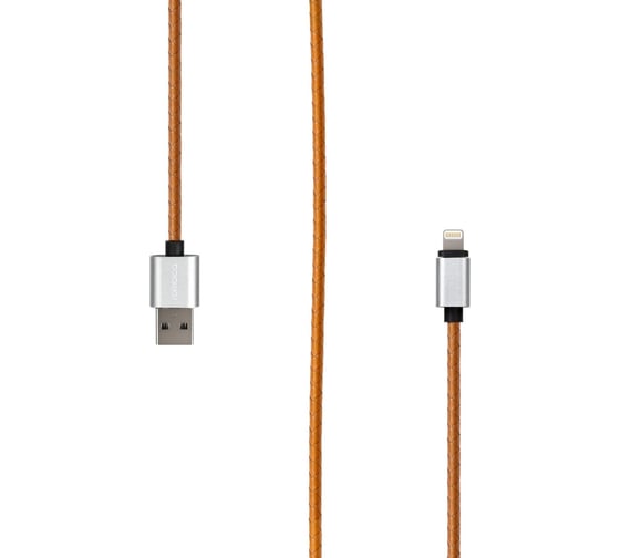 Кабель Rombica Digital IL-03 - Lightning MFI/Эко-кожа/1м/Охра CB-IL03 1