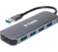 Концентратор d-link с 4 портами usb 3.0 DUB-1341/C2A