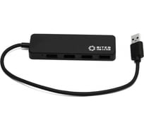 Концентратор 5Bites 4хusb3.0 / usb plug / black HB34-310BK