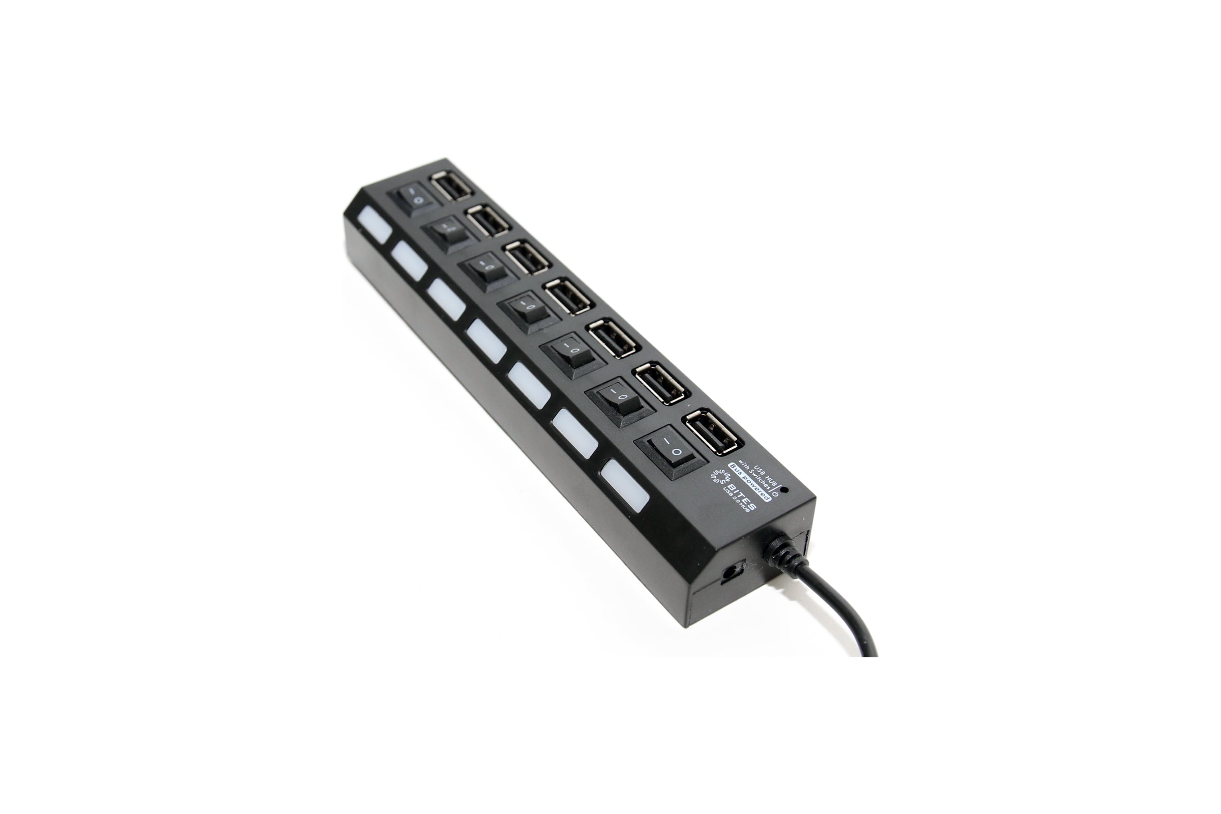 Концентратор5Bites7хusb2.0/бп5в-2а/1m/blackHB27-203PBK