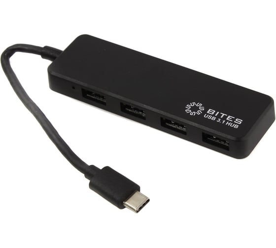 Концентратор 5Bites 4хusb3.0 / type-c plug / black HB34C-311BK