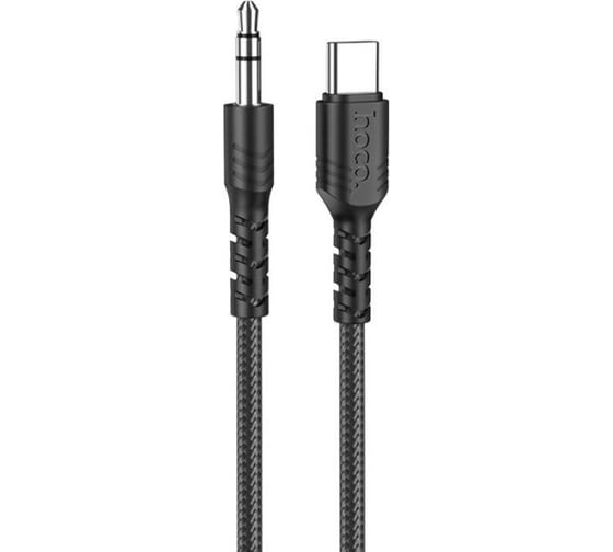 Аудиокабель Hoco upa17 aux 3.5мм - type c, 1.0м, черный 862218