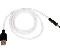 Кабель Hoco usb x21 plus silicone для type-c, 3.0а, длина 1.0м, белый 807025