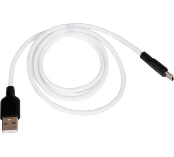 Кабель Hoco usb x21 plus silicone для type-c, 3.0а, длина 1.0м, белый 807025 1