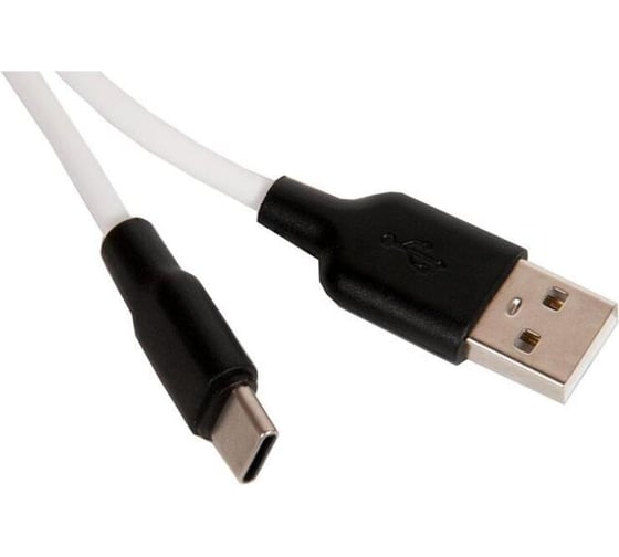 Кабель Hoco usb x21 plus silicone для type-c, 3.0а, длина 1.0м, белый 807025