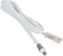 Кабель Hoco usb x4 zinc для micro usb, 2.4а, длина 1.2м, белый 648403