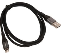 Кабель Hoco usb x72 creator silicone для lightning, 2.4а, длина 1.0м, черный 913642