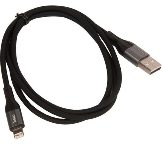 Кабель Hoco usb x72 creator silicone для lightning, 2.4а, длина 1.0м, черный 913642 1
