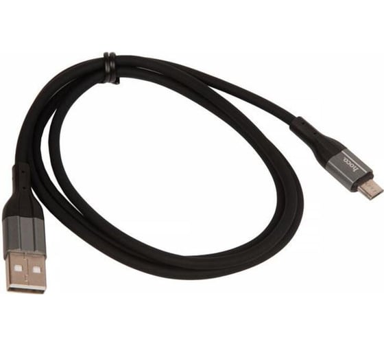 Кабель Hoco usb x72 creator silicone для micro-usb, 2.4а, длина 1.0м, черный 913648 1