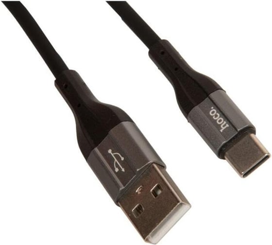Кабель Hoco usb x72 creator silicone для type-c, 3.0а, длина 1.0м, черный 913645