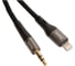 Аудиокабель Hoco upa22 ip silicone, 3.5мм - lightning, 1.0м, черный 913530 2