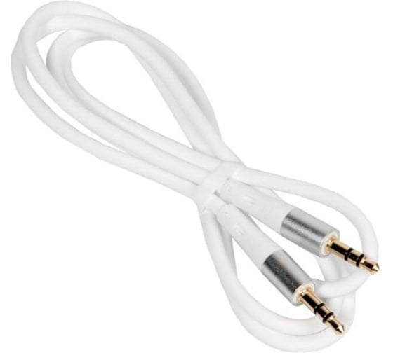 Аудиокабель Hoco upa22 silicone aux, 1.0м, белый 913661 1