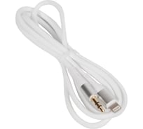 Аудиокабель Hoco upa22 ip silicone, 3.5мм - lightning, 1.0м, белый 913531