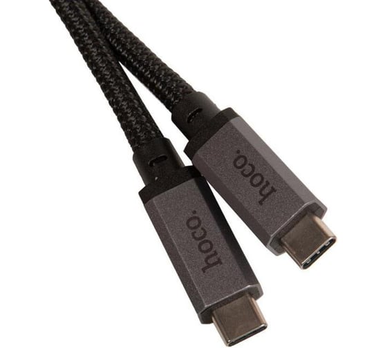 Кабель Hoco type-c us05 usb4.0 40gbps, 100w, 5.0а, длина 1.0м, черный 913601
