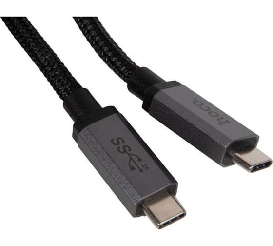 Кабель Hoco type-c us06 usb3.2 20gbps, 100w, 5.0а, длина 1.0м, черный 913593