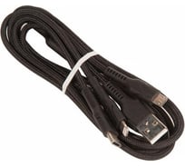 Кабель Hoco usb u31 benay 3 в 1 для lightning, micro usb, type-c, 2.4a, длина 1.2м, черный 913631