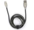 Кабель Mirex usb 2.0 am-type-c 1.2 метра, 2.4a, ПВХ, темно-серый металлик, 13700-BC017TGR 2