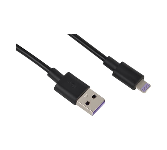 USB кабель Intro CI450 lightning черный 1м Б0056126
