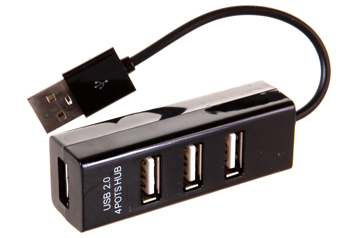 Разветвитель USB на 4 порта, черный REXANT 18-4103 - выгодная цена ...