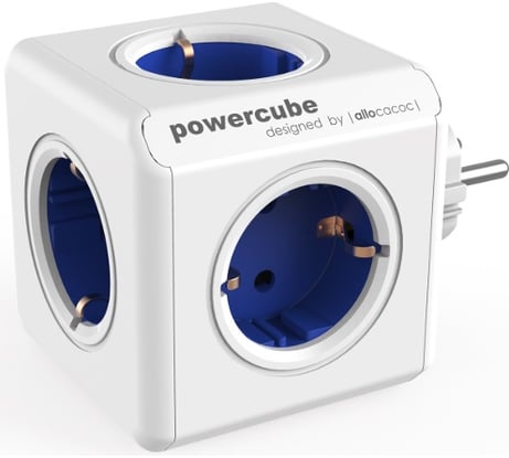 Сетевой разветвитель Allocacoc PowerCube Original BLUE 1100BL/DEORPC