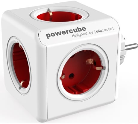 Сетевой разветвитель Allocacoc PowerCube Original RED 1100RD/DEORPC