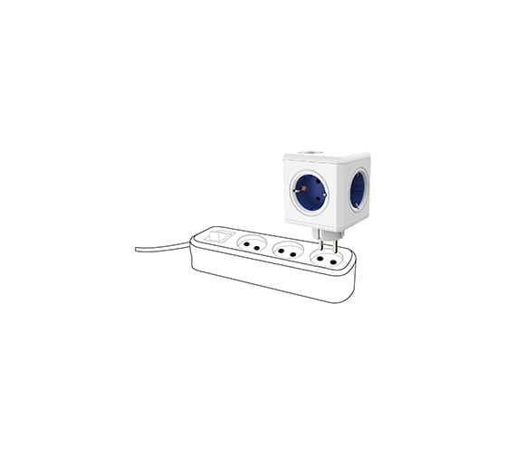 Сетевой разветвитель Allocacoc PowerCube Original RED 1100RD/DEORPC