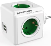 Сетевой разветвитель Allocacoc PowerCube Original USB GREEN 1202GN/DEOUPC