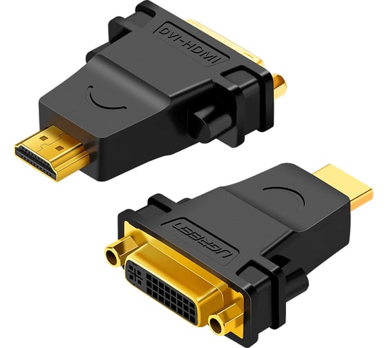 Адаптер Ugreen (20123) hdmi male to dvi (24+5) female adapter. цвет: черный 20123_