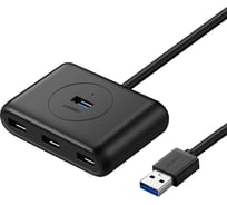 Хаб Ugreen cr113 (40850) usb 3.0 hub with usb-c port. длина 1 м. цвет: черный _ 40850