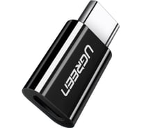Адаптер Ugreen us157 (30391) usb-c to micro usb adapter. цвет: черный 30391_