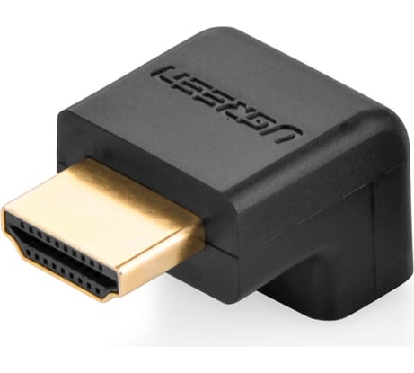 Адаптер угловой Ugreen hd112 (20109) hdmi male to female angled down adapter (угол вниз). цвет: черный 20109_