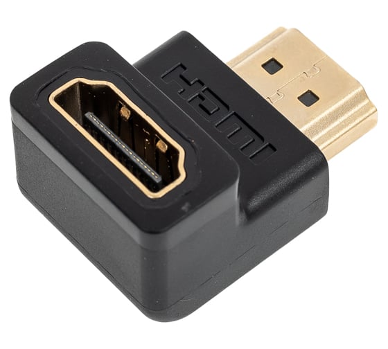 Адаптер угловой Ugreen hd112 (20109) hdmi male to female angled down adapter (угол вниз). цвет: черный 20109_