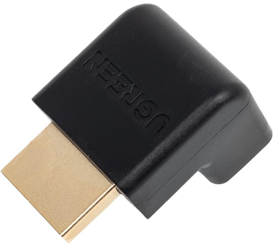Адаптер угловой Ugreen hd112 (20109) hdmi male to female angled down adapter (угол вниз). цвет: черный 20109_