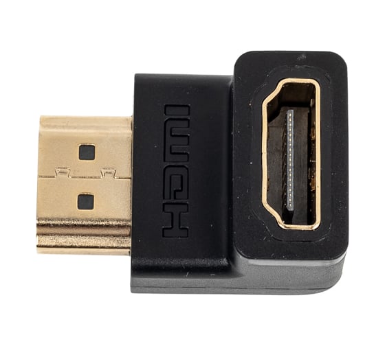 Адаптер угловой Ugreen hd112 (20109) hdmi male to female angled down adapter (угол вниз). цвет: черный 20109_