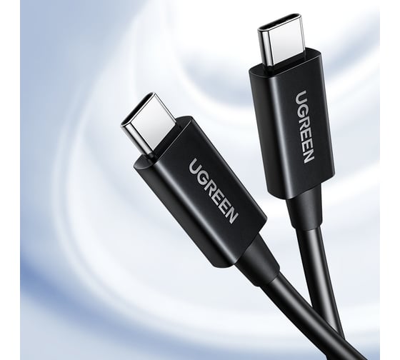 Кабель Ugreen us507 (30691) usb4 type c male to type c male 5a cable. длина: 0,8 м. цвет: черный 30691_