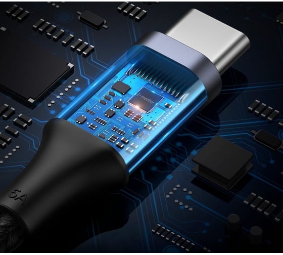 Кабель Ugreen us316 usb-c 2.0 to usb-c 2.0 5a data cable. длина 1,5м. цвет: черный 70428