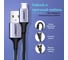 Кабель Ugreen us290 usb 2.0 a to micro usb cable nickel plating alu braid. длина: 2 м. цвет: серо-черный 60148 3