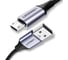 Кабель Ugreen us290 usb 2.0 a to micro usb cable nickel plating alu braid. длина: 2 м. цвет: серо-черный 60148 1