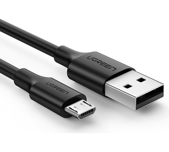 Кабель Ugreen us289 usb 2.0 a to micro usb cable nickel plating. длина: 1м. цвет: черный 60136
