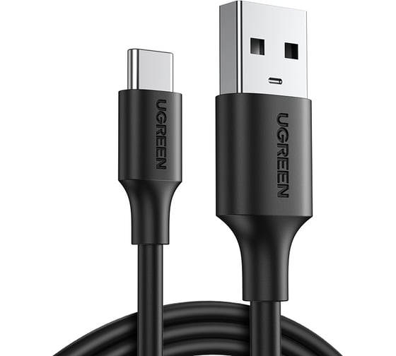 Кабель Ugreen us287 usb-a 2.0 to usb-c cable nickel plating. длина: 1,5м. цвет: черный 60117